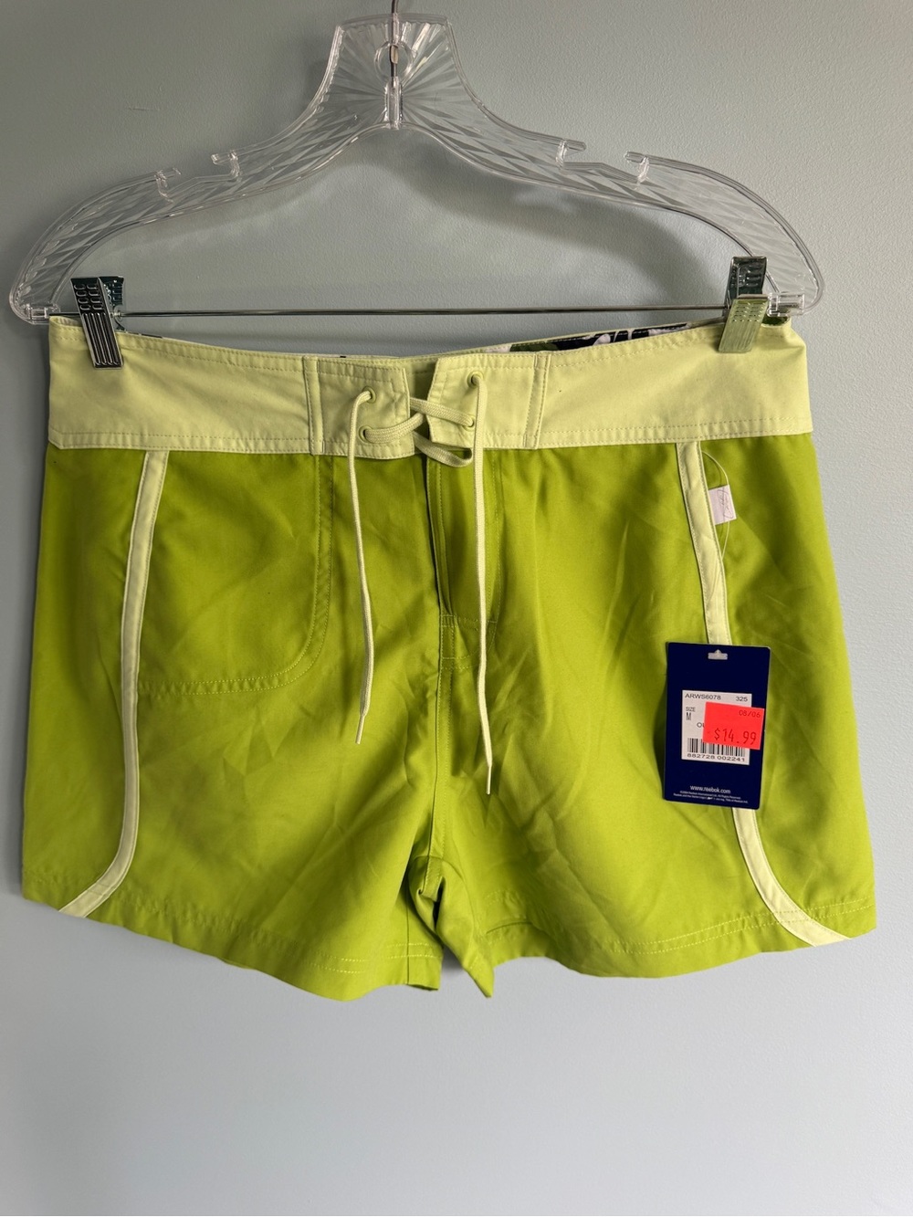 Reebok Lime Green Athletic Shorts